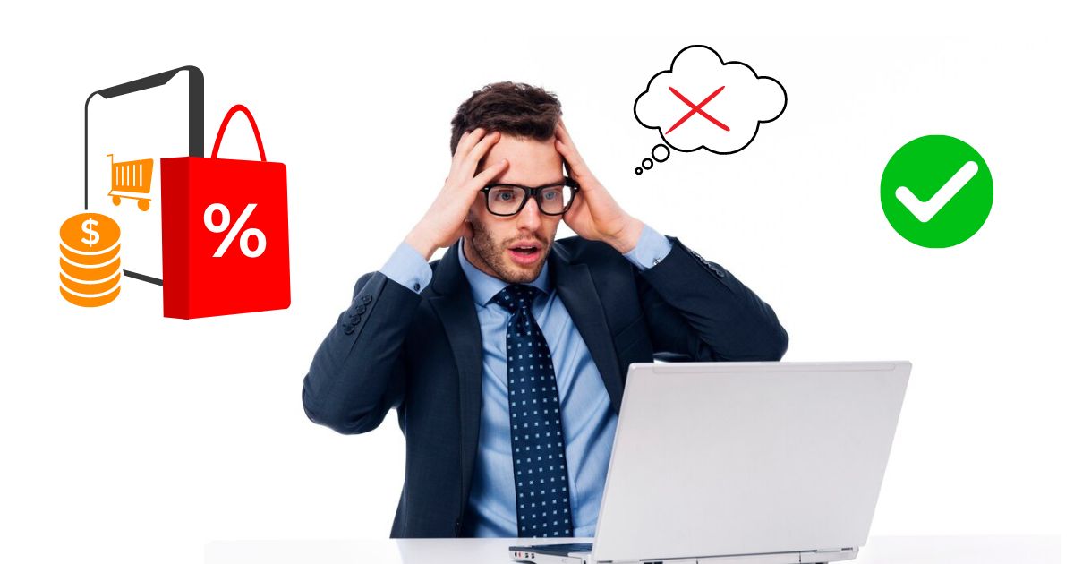 a man avoid mistake from e-commerce to selling products online